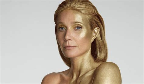 gwenyth paltrow naked|Gwyneth Paltrow Poses Nude Covered in Gold Body Paint for。